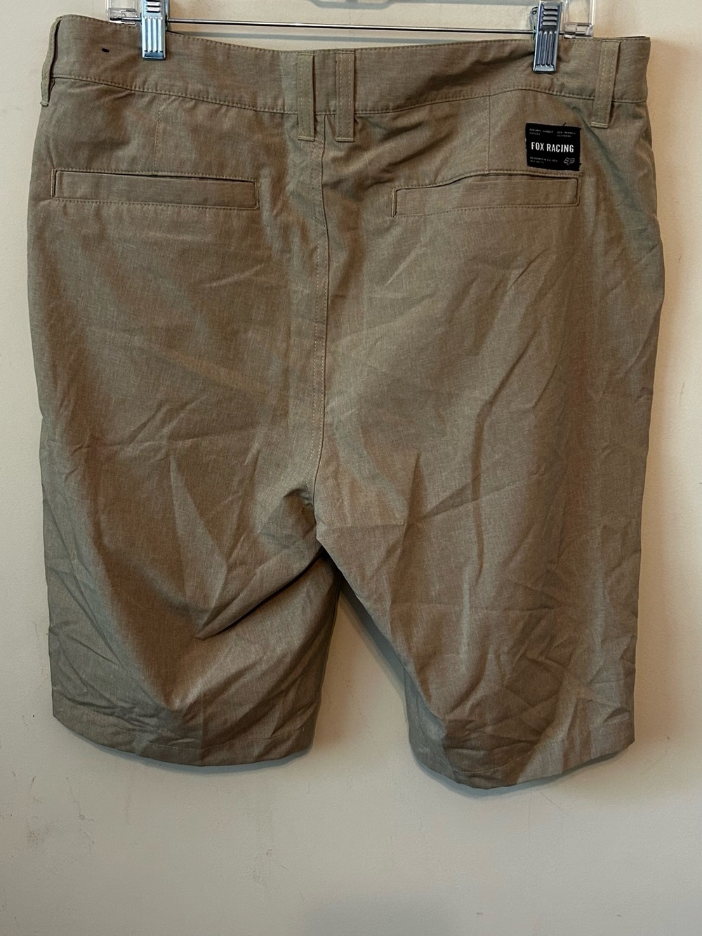 Fox Racing Performance Shorts Essex 3.0 Tan Size 36 Durable Front Pockets - Picture 3 of 9
